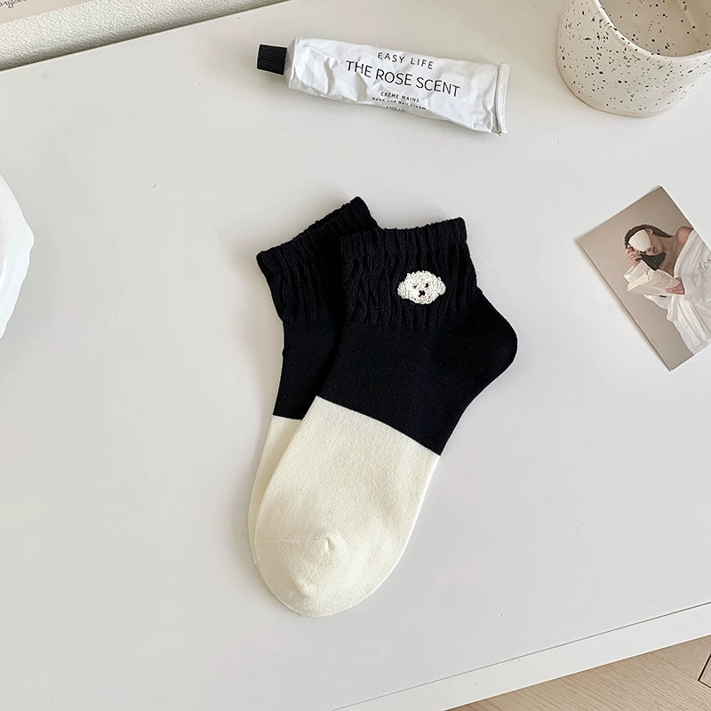 [2 Pairs] Spring and Summer Thin Breathable Boat Fresh Girl Simple to Wear Praise