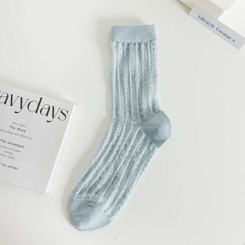 [5 Pairs] Kanekalon, Creating the Key Elements of Summer Fashion Thin Polka Dot Wear