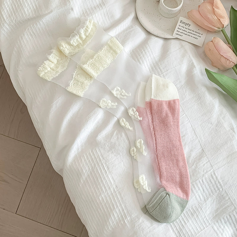 [3 Pairs] Wear Kanekalon to Create a Stunning Summer Style Thin Afternoon Camellia