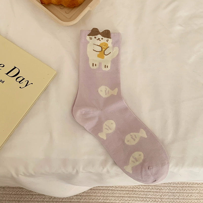 [5 Pairs] Kitty in the Jungle Is Playing. The Spring Atmosphere Is Very Strong.