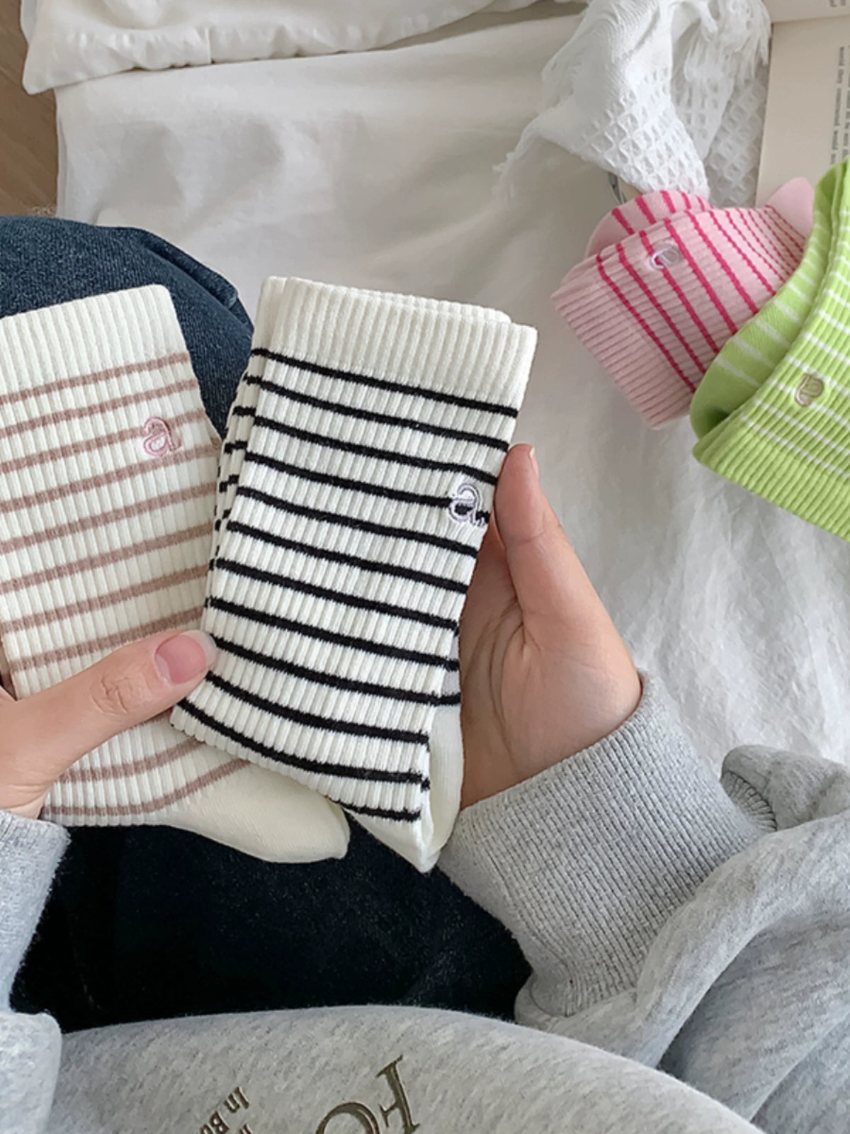 [4 Pairs] Suitable for All Kinds of Sports Pure Cotton Elastic Sports Spring and Summer Wear