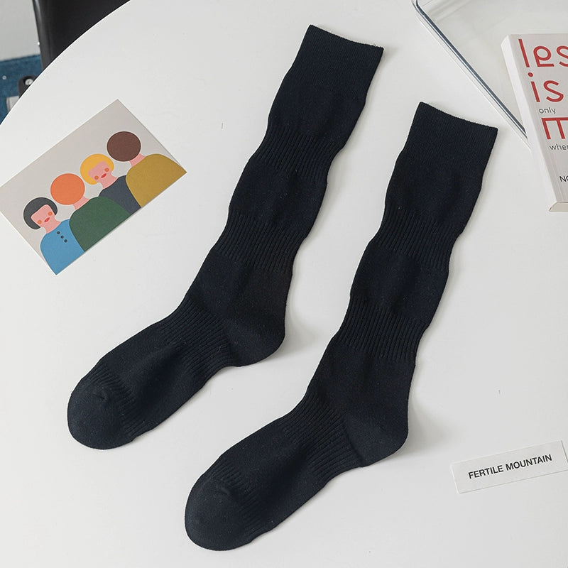 [2 Pairs] College Style Slimming Small Back Athletic Socks Pure Cotton Comfortable Breathable Socks