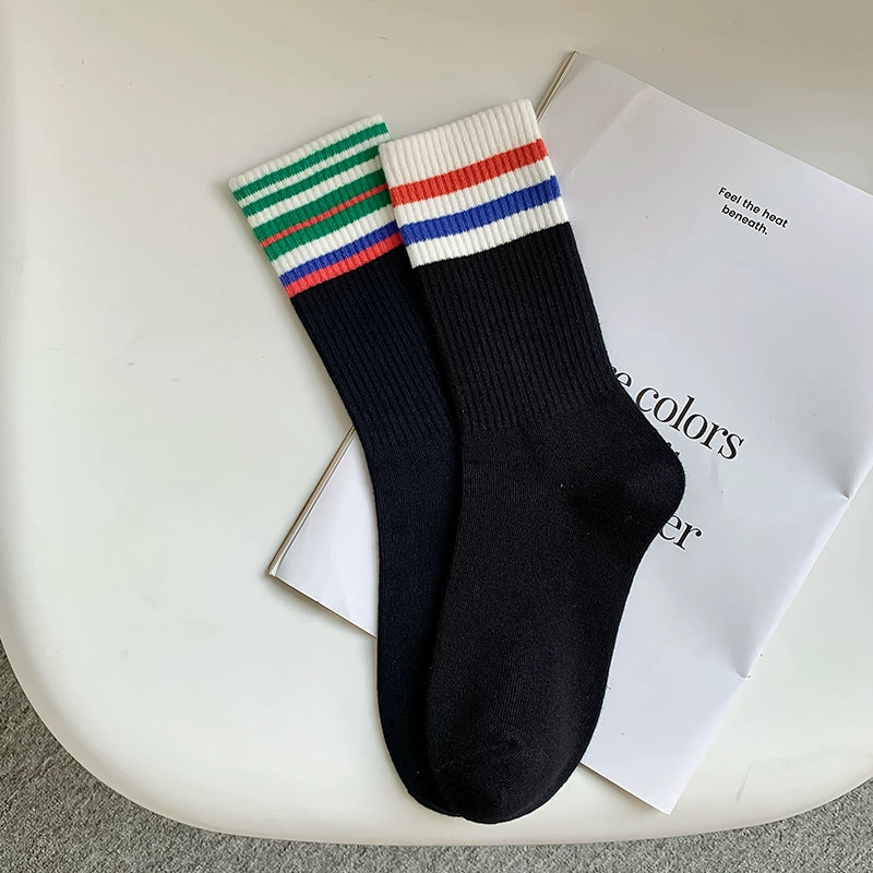 [3 Pairs] Spring and Summer Bars Sports Style Pure Cotton Surprise! The Price of Bars Was Reduced