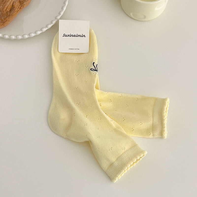 [5 Pairs] Summer Dopamine Thin Bow Delicate and Soft Give Your Skin the Most Gentle Touch