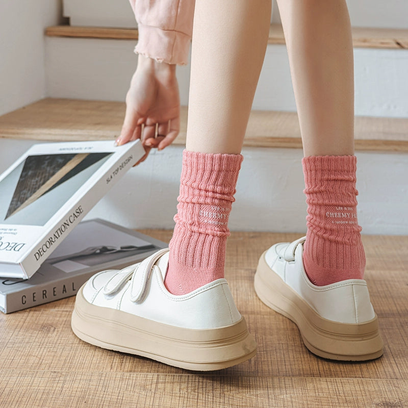 [3 Pairs] Simple Sports Style Fashion No Color Is Extra Socks