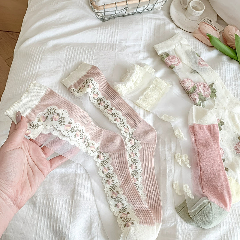 [3 Pairs] Wear Kanekalon to Create a Stunning Summer Style Thin Afternoon Camellia