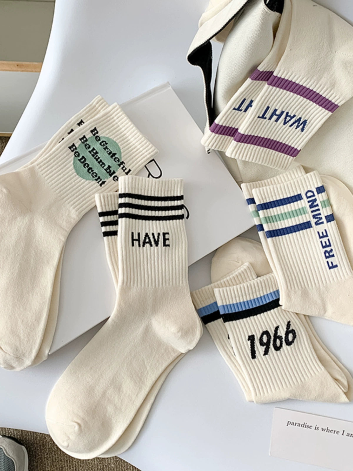 [5 Pairs] Sports with Shark Pants Summer Socks Exposed with Sneaker Perfect Match