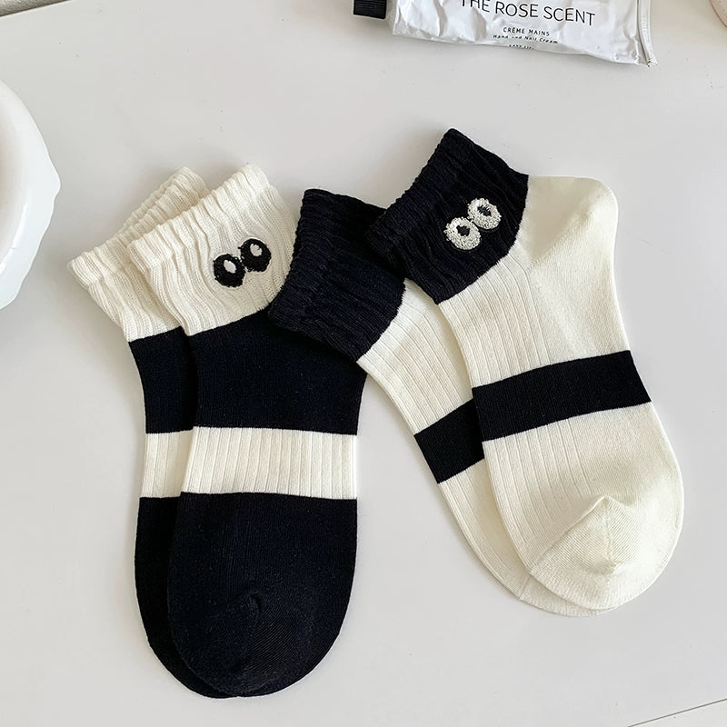 [2 Pairs] Spring and Summer Thin Breathable Boat Fresh Girl Simple to Wear Praise