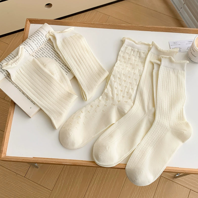 [5 Pairs] Fashion Accessories Spring and Summer Thin Breathable Spun Glass Light up Your Wear Style