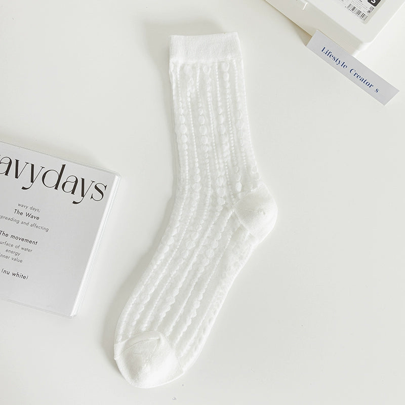 [5 Pairs] Kanekalon, Creating the Key Elements of Summer Fashion Thin Polka Dot Wear