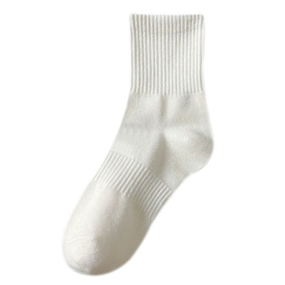 [3 Pairs] Black Socks Women's Mid Tube Stockings Spring and Summer Tide White Long Socks Women's Socks Cotton Socks