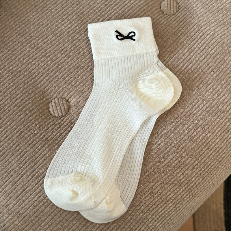 [6 Pairs] Spring and Summer Classic Style All-Matching Short Thin Silk Breathable Comfortable to Wear All-Matching