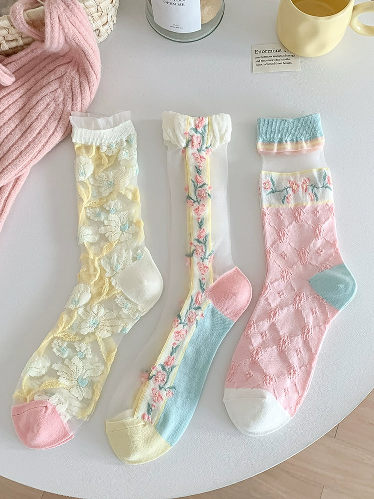 [3 Pairs] Kanekalon Matching, Showing the Diverse Style of Summer Thin Pink Kawaii