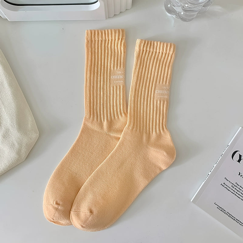 [3 Pairs] Simple Sports Style Fashion No Color Is Extra Socks