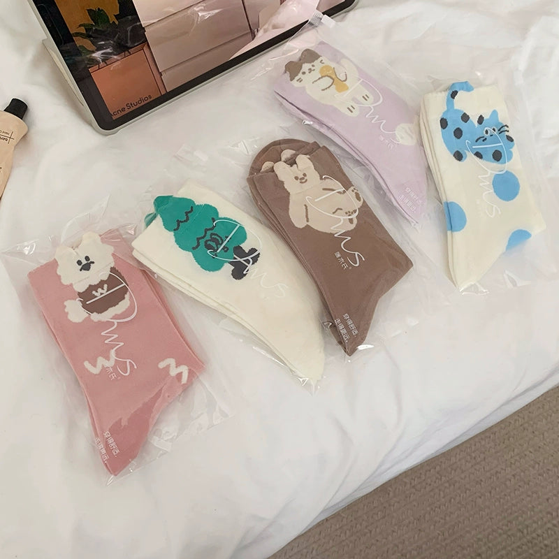 [5 Pairs] Kitty in the Jungle Is Playing. The Spring Atmosphere Is Very Strong.