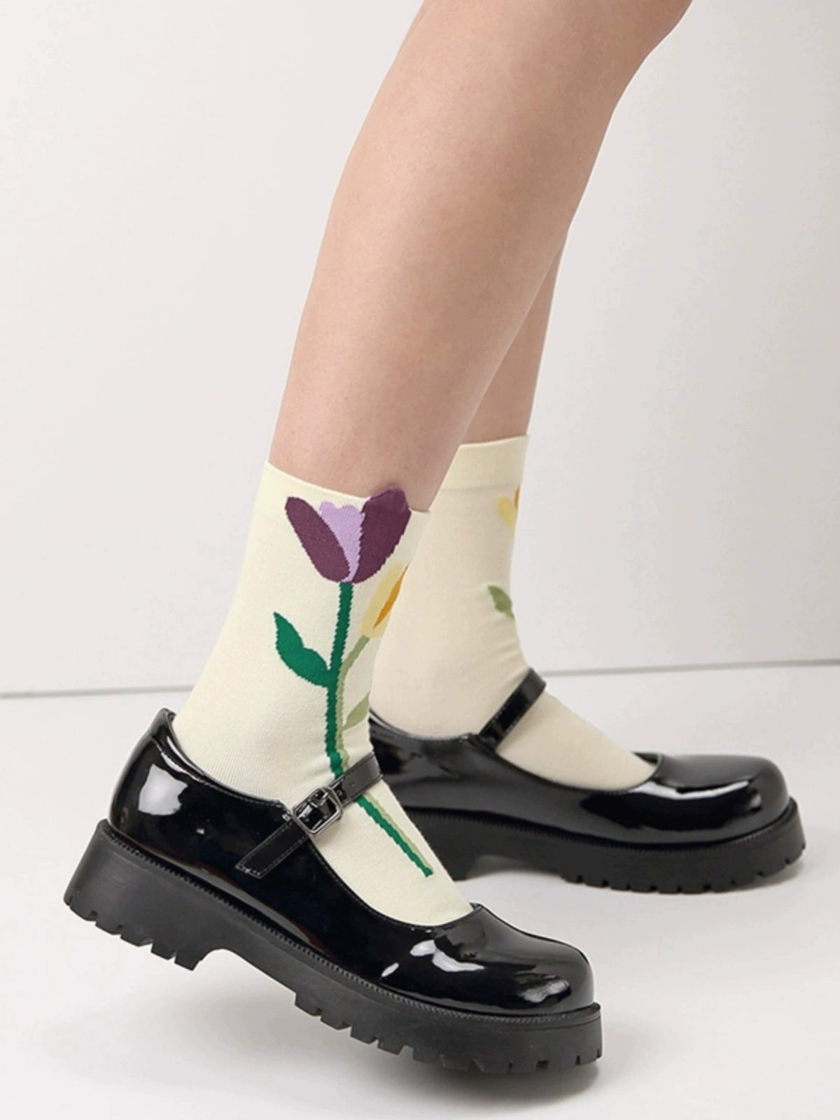 [4 Pairs] How to Wear Cute Girly Style? Spring Summer Pure Cotton Cute Wear