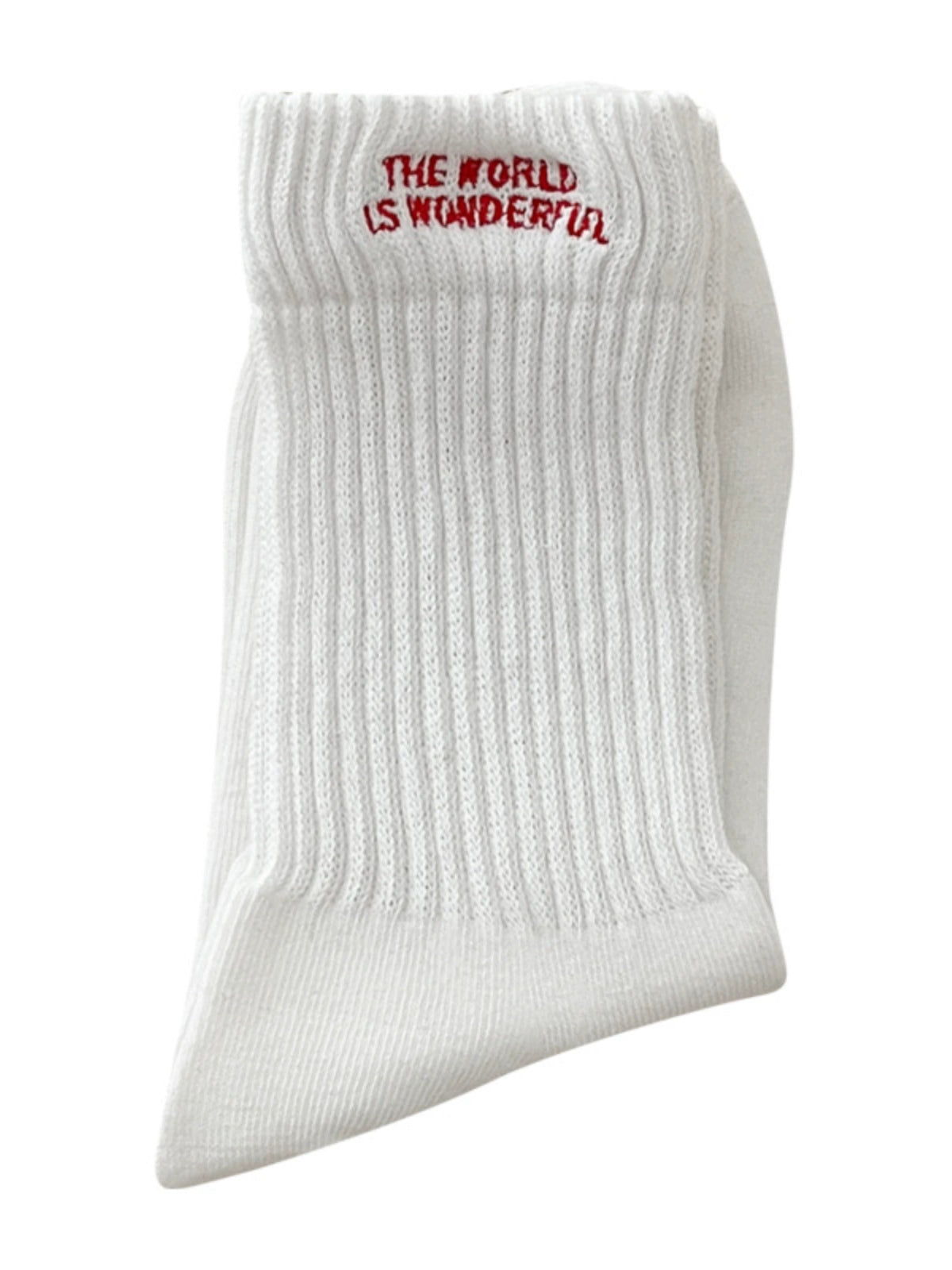 [7 Pairs] Spring and Summer White in Thin Section Letters Couples Fashion Shoes Matching Will Take You to Fashion