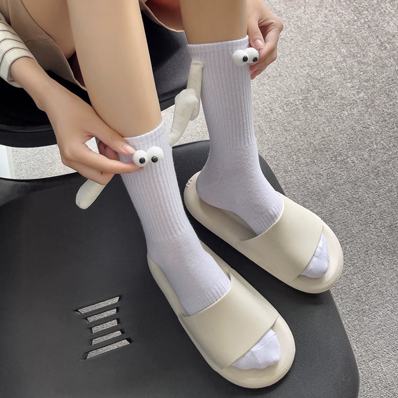 Men and Women Couple Holding Hands Magnetic Handle Cute Pure Cotton Internet Celebrity Products