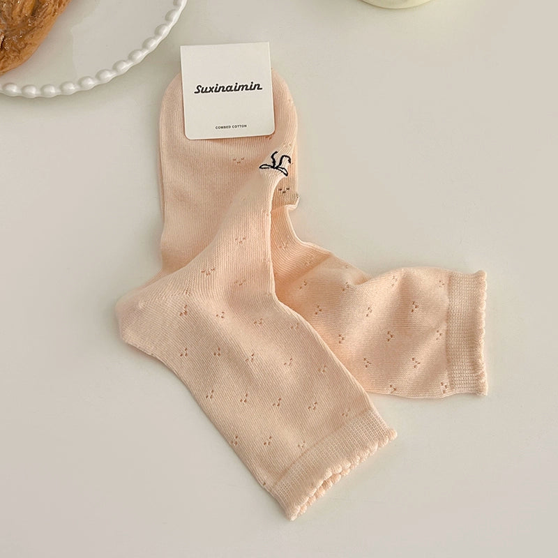 [5 Pairs] Summer Dopamine Thin Bow Delicate and Soft Give Your Skin the Most Gentle Touch