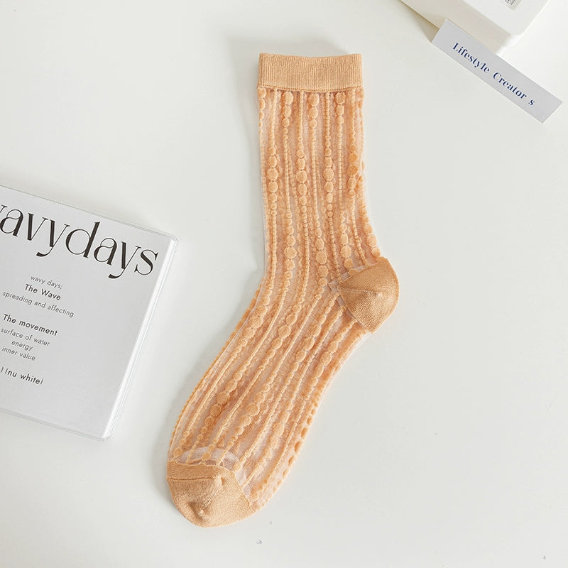 [5 Pairs] Kanekalon, Creating the Key Elements of Summer Fashion Thin Polka Dot Wear