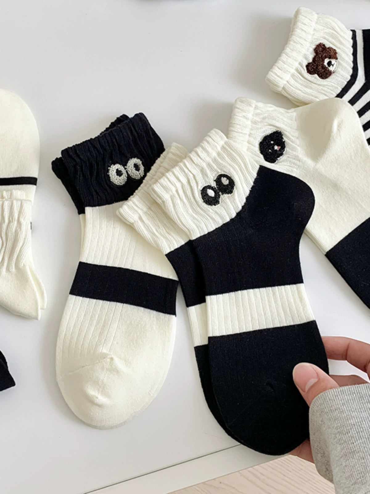 [2 Pairs] Spring and Summer Thin Breathable Boat Fresh Girl Simple to Wear Praise