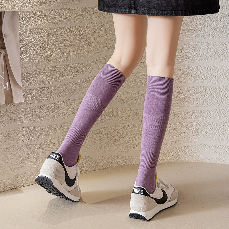 [2 Pairs] College Style Slimming Small Back Athletic Socks Pure Cotton Comfortable Breathable Socks