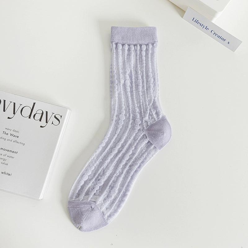 [5 Pairs] Kanekalon, Creating the Key Elements of Summer Fashion Thin Polka Dot Wear