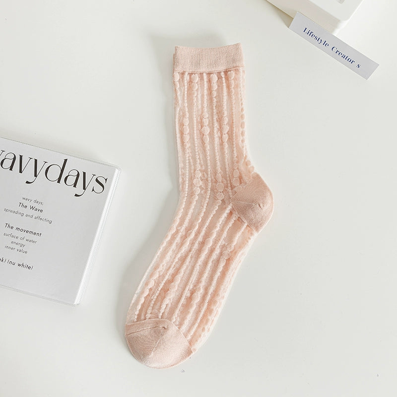 [5 Pairs] Kanekalon, Creating the Key Elements of Summer Fashion Thin Polka Dot Wear