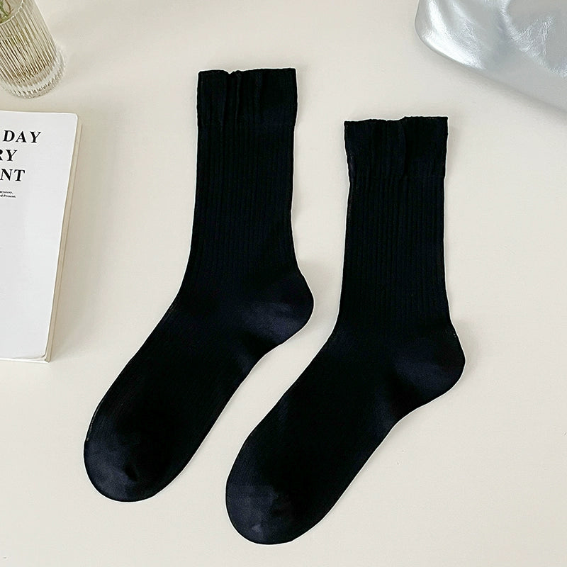 [5 Pairs] Summer Breathable Kanekalon Thin Plain Lady Fairy Wear