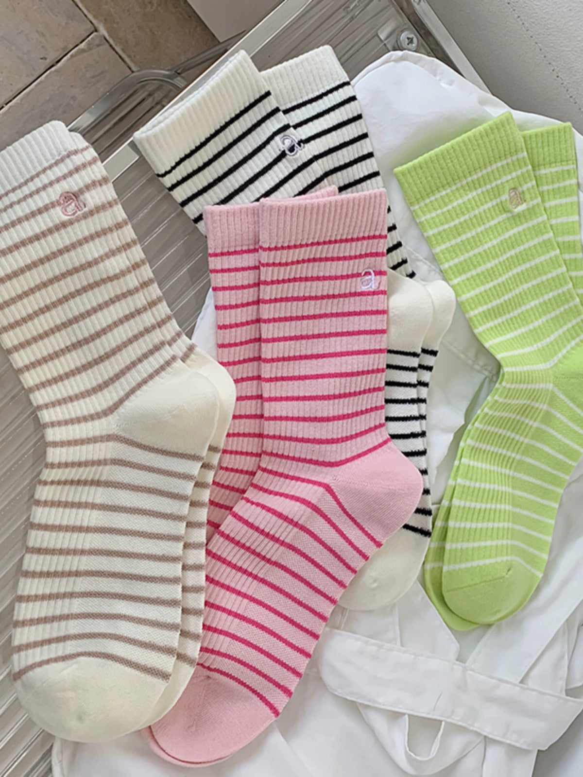 [4 Pairs] Suitable for All Kinds of Sports Pure Cotton Elastic Sports Spring and Summer Wear