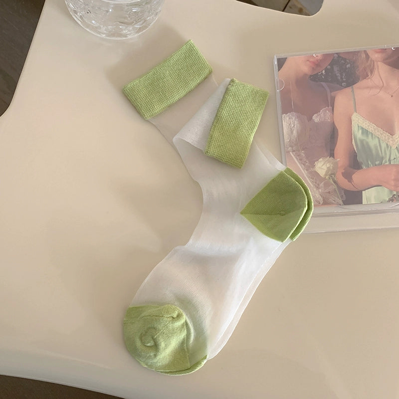 [5 Pairs] Simple Color Matching Kanekalon Comfortable Wear and College Style