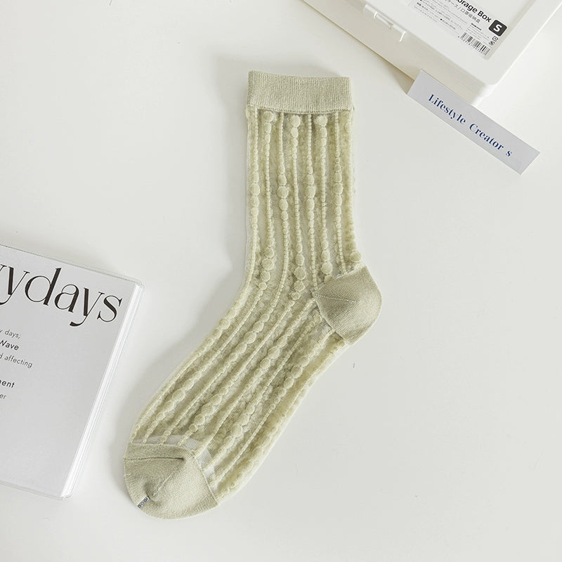 [5 Pairs] Kanekalon, Creating the Key Elements of Summer Fashion Thin Polka Dot Wear