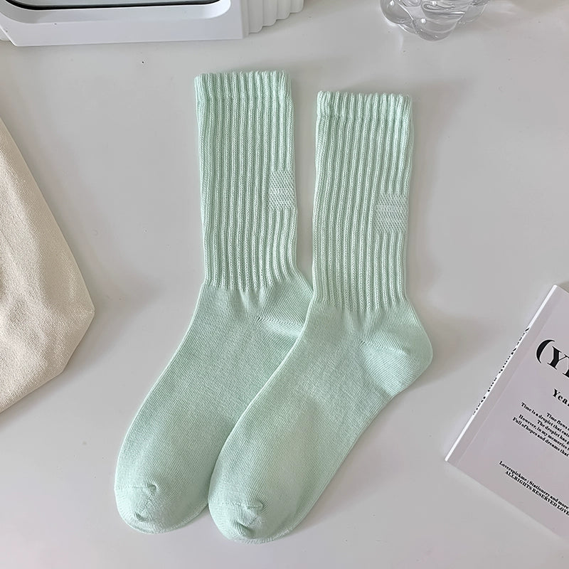 [3 Pairs] Simple Sports Style Fashion No Color Is Extra Socks