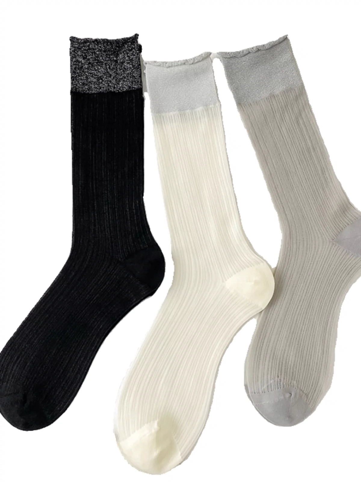 [3 Pairs] Summer Thin, Delicate, Silk-like, Light, Dream-like, Slimming, Wear