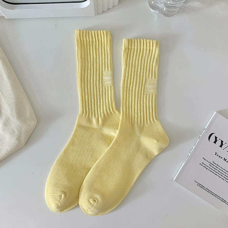 [3 Pairs] Simple Sports Style Fashion No Color Is Extra Socks