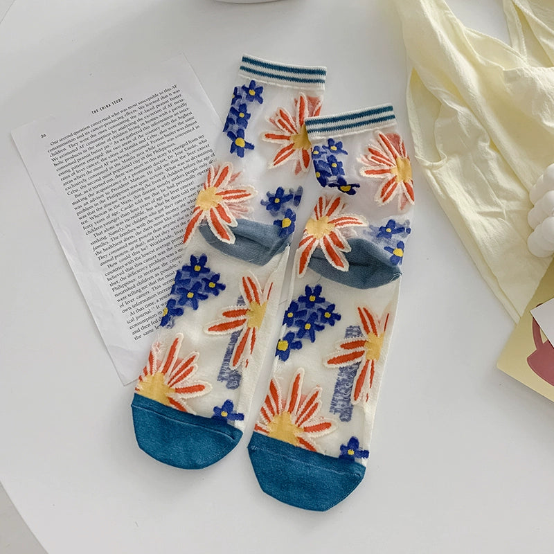 [5 Pairs] Many Flowers, Red, Green and Green in Summer Are Very Beautiful