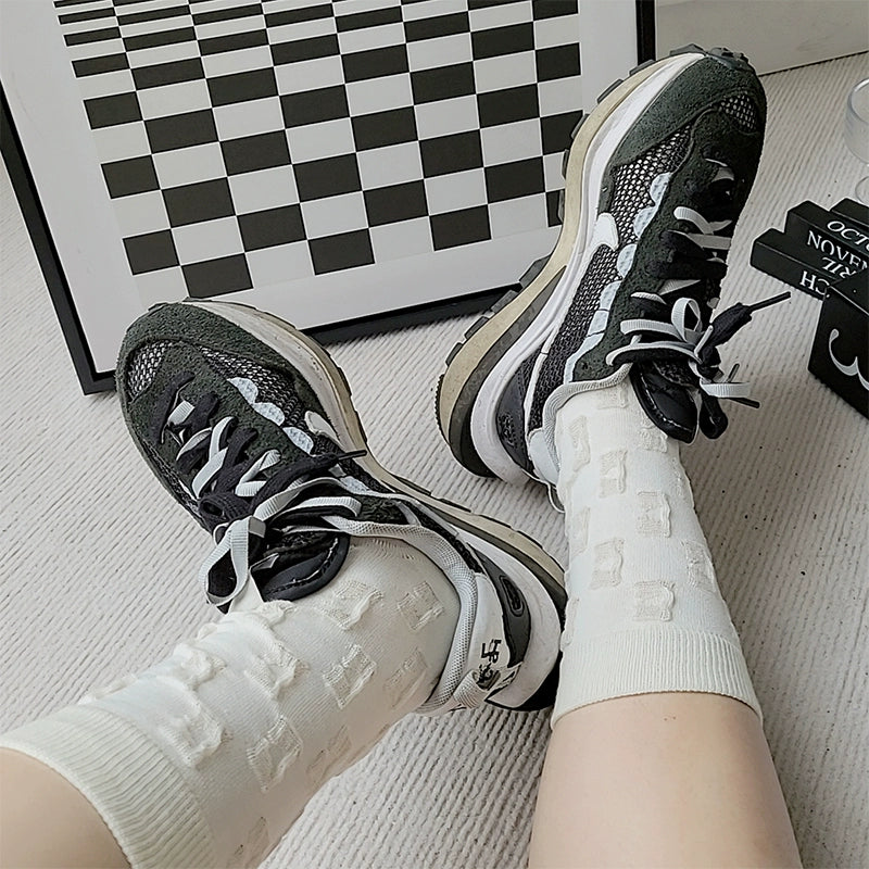 [2 Pairs] 3D Sports Style Pure Cotton Wear More Stylish