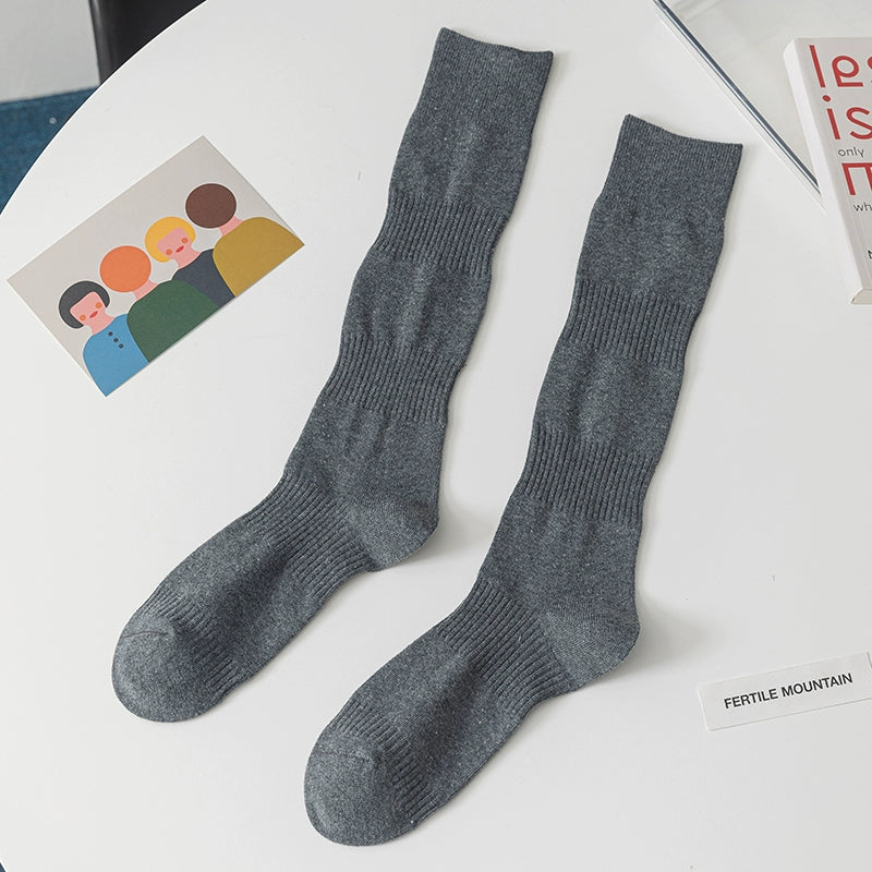 [2 Pairs] College Style Slimming Small Back Athletic Socks Pure Cotton Comfortable Breathable Socks