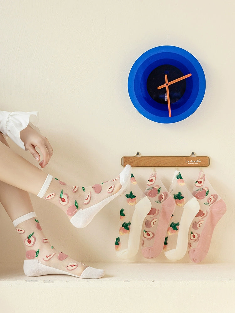 [3 Pairs] Thin Lightweight Kanekalon, Summer Cool Choice Cute Peach Top Choice