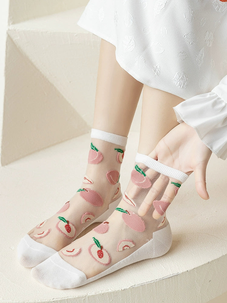 [3 Pairs] Thin Lightweight Kanekalon, Summer Cool Choice Cute Peach Top Choice