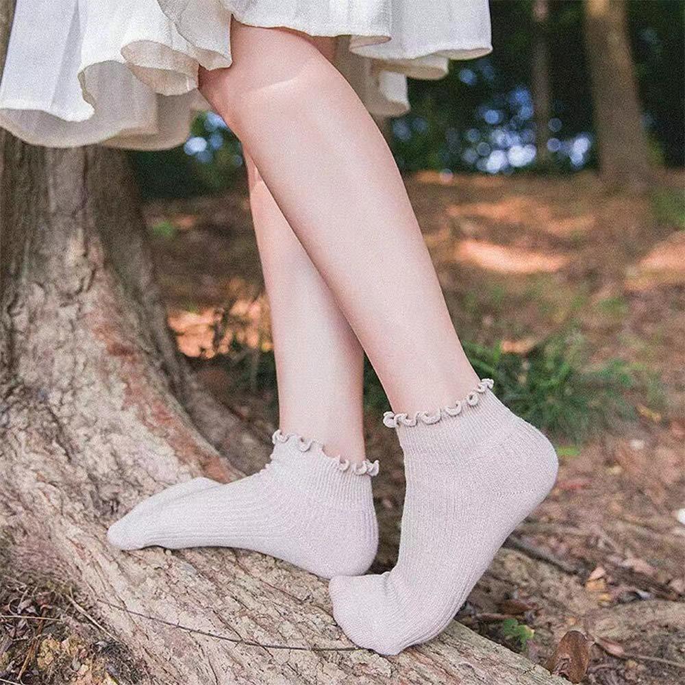 Japanese Lolita Women's Socks Tree Fungus-like Lacework Short Cotton Socks 10 Colors Cotton Women's Low Top Women's Low Cut Socks