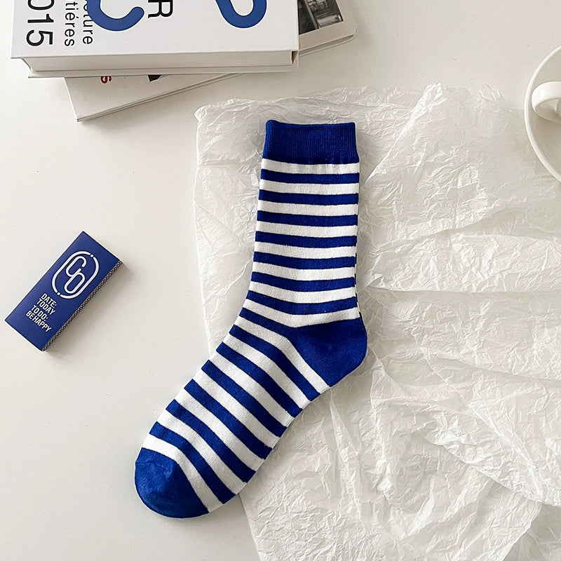 [2 Pairs] Spring and Summer Klein Blue College Style Blue and Blue Color