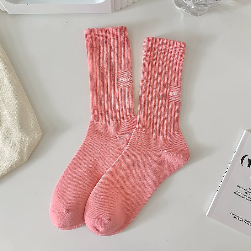 [3 Pairs] Simple Sports Style Fashion No Color Is Extra Socks