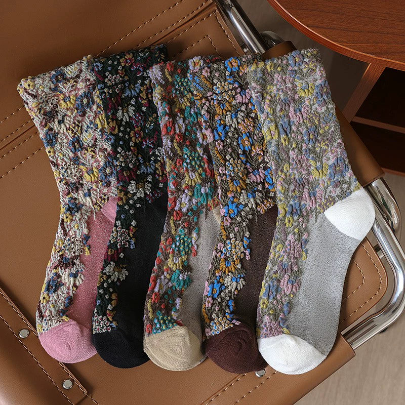 [5 Pairs] Spring Anti-Woven Ethnic Style Different Colors