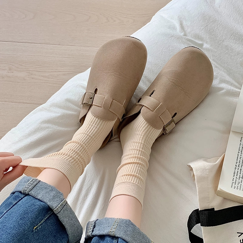 [5 Pairs] Spring and Summer Mid-Calf What! You Haven't Bought It Yet! Pure Cotton Fabric Is Comfortable and Breathable!