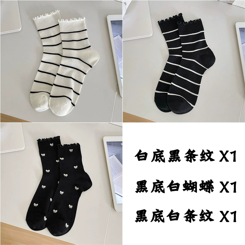 [4 Pairs] Adorable Wear Spring and Summer Thin Breathable Simple Show Your Cute Side