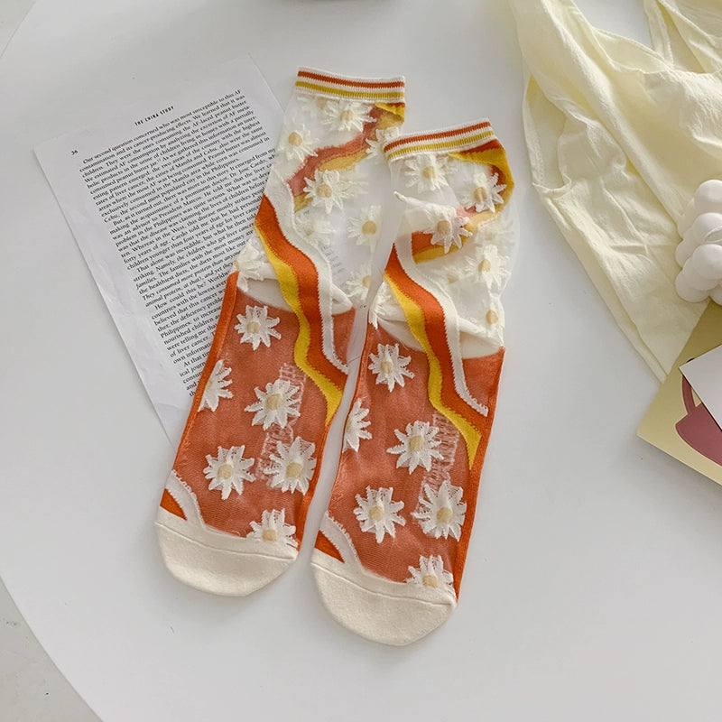 [5 Pairs] Many Flowers, Red, Green and Green in Summer Are Very Beautiful