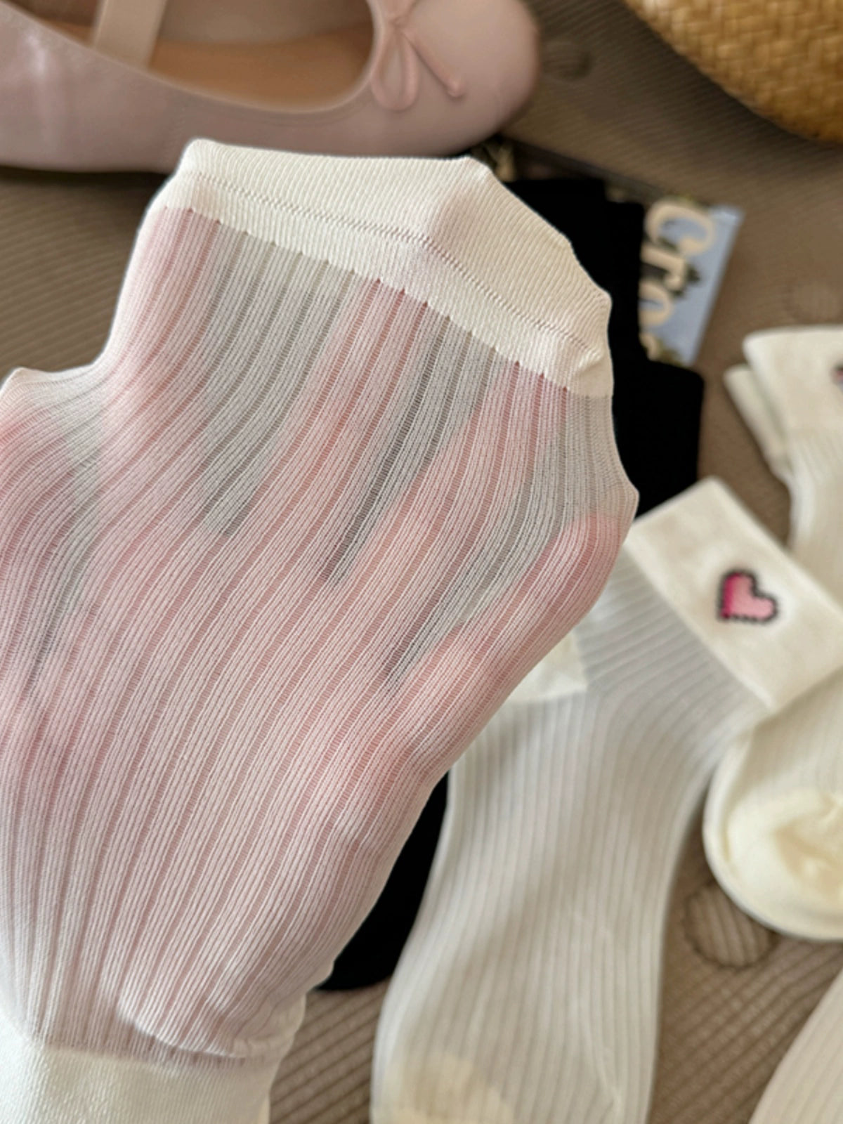 [6 Pairs] Spring and Summer Classic Style All-Matching Short Thin Silk Breathable Comfortable to Wear All-Matching