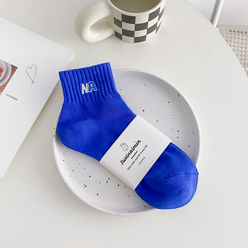 [2 Pairs] Spring and Summer Half Tube NA Sports Solid Color Series, You Are the Most Beautiful Kid on the Street, Pretty Kid