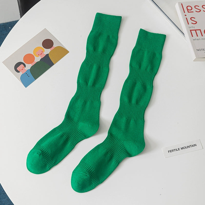 [2 Pairs] College Style Slimming Small Back Athletic Socks Pure Cotton Comfortable Breathable Socks